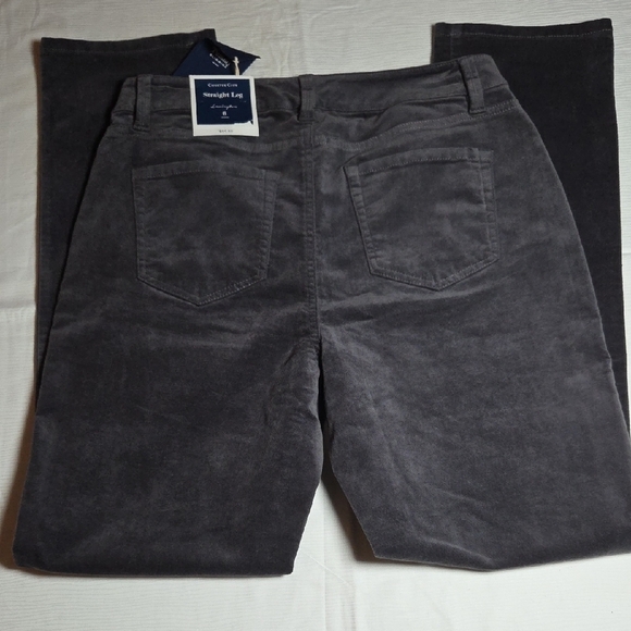 Charter Club Gray Straight Leg Pants - Picture 6 of 7